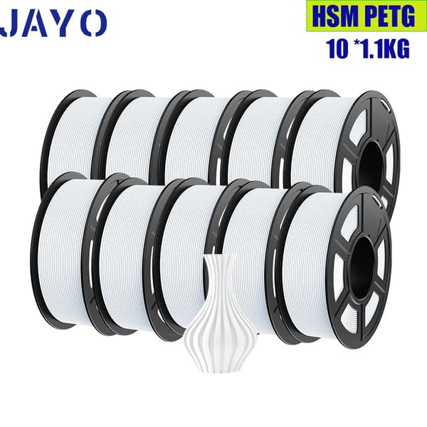 3D-printer filament, PLA og PETG, glat finish,HSMPETG 10WT