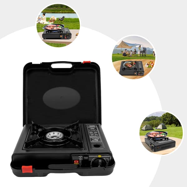 Utomhusgrill, Bärbar Design, Elektroniskt Tändsystem,svart
