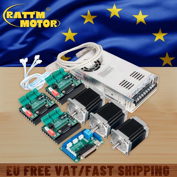 CNC Controller Kit, 3/4 Akse Konfiguration, Steppermotor Kompatibilitet,3 akse sæt
