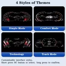 Digital TPMS Instrumentpanel, 11-tums HD-display, Fordonsfartövervakning,E90 E91 E92 CCC CIC