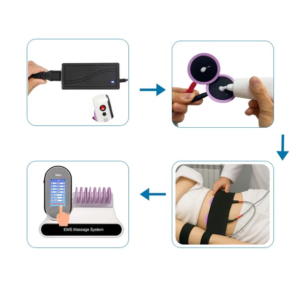 Muskelstimulator, Effektiv Smärtlindring, Justerbar Intensitet,VIT