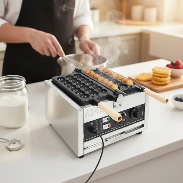 Vaffeljern, 1500 W, Non-Stick Belægning, Temperaturinterval 50 til 300 °C, Timerinterval 0 til 5 minutter, Rustfrit Stål