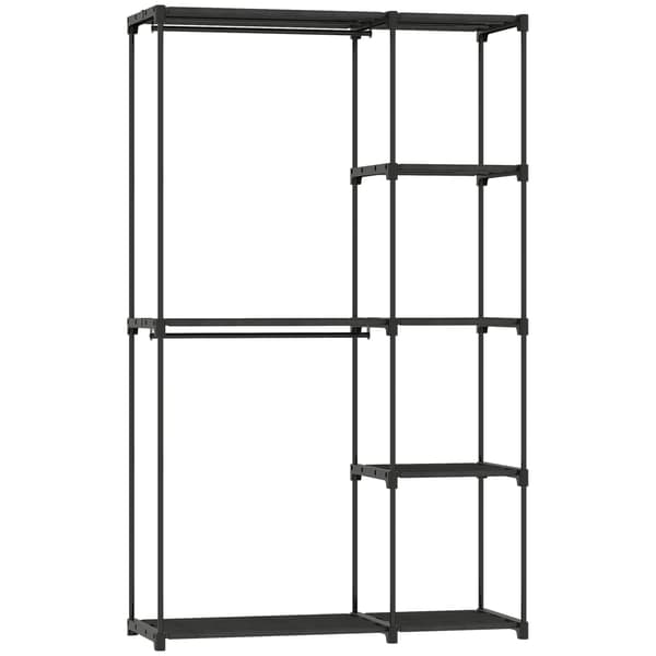 Garderobe, Fritstående Design, Robust Konstruktion,sort