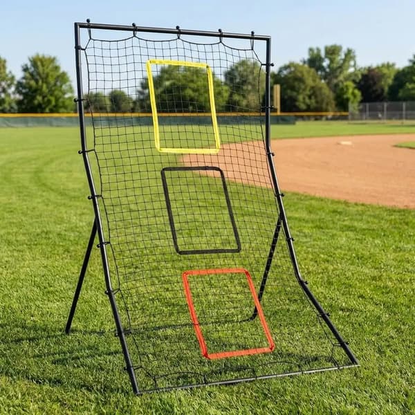Rebounder Net, Tre Zone Bold Respondent, Holdbar Stålstruktur,sort