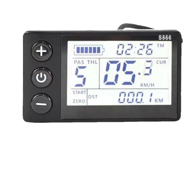 Speedometer, LCD-skærm, Vandtæt design,5 Pin