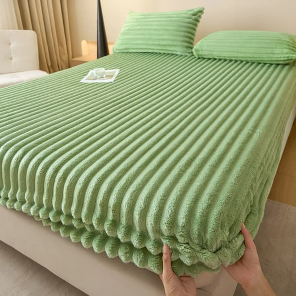 Sengebeskyttelsespude, Blødt Plys Materiale, Åndbart Design,1PC-a, 150x200cm kun ark