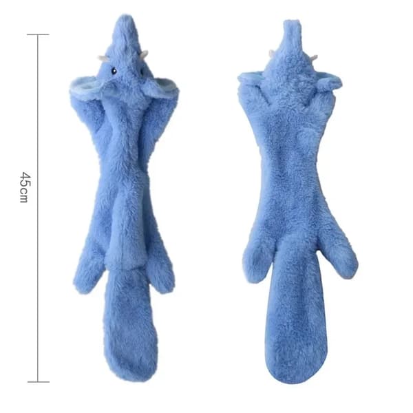 Hundleksak, Squeaky-ljud, Hållbart fleece-material,Elefant