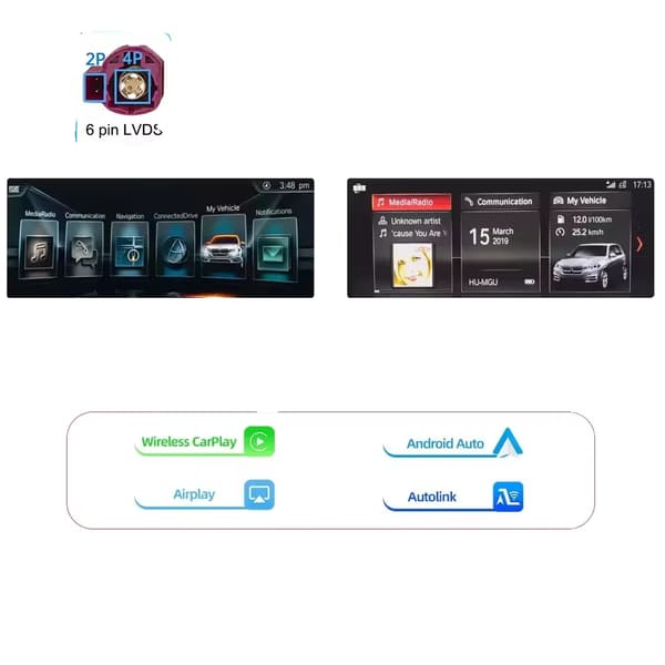 Trådlös CarPlay Android Auto-modul, Stöder Flera Format, Plug-and-Play Installation,EVO-system
