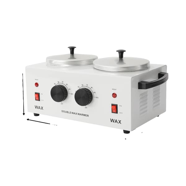 Voksvarmer, Dobbelt Potte Design, Justerbar Temperatur,HVID