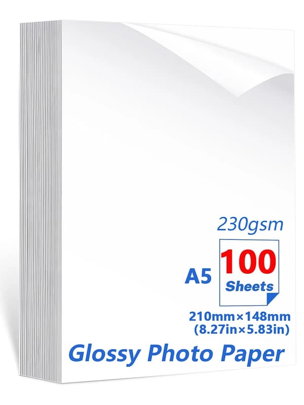 Fotopapir, Vandtæt, Blank Finish,A5, 100ark
