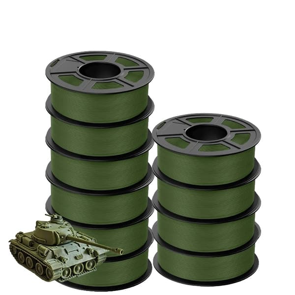 3D-utskrift filament, 1,75 mm diameter, miljövänligt material,PLA 10Olive grön