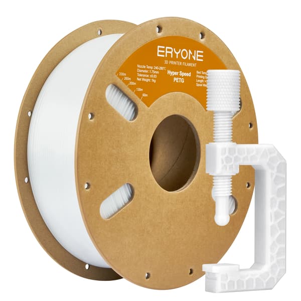 3D-utskrift filament, PETG-material, hög hastighet prestanda,vit