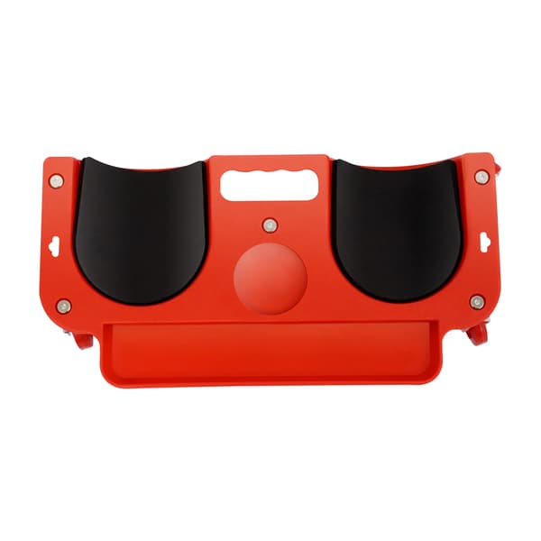 Rullande knäskydd, ergonomisk design, integrerad verktygslåda,Röd