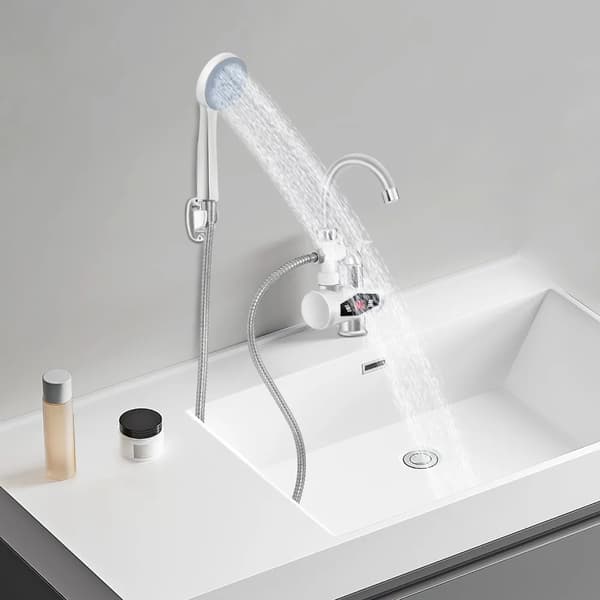 Elektrisk kran, Snabb uppvärmning, Vattentät design,Silver
