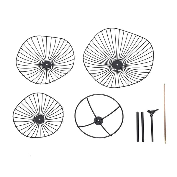Frugtkurv, 3-lags design, metal konstruktion,sort