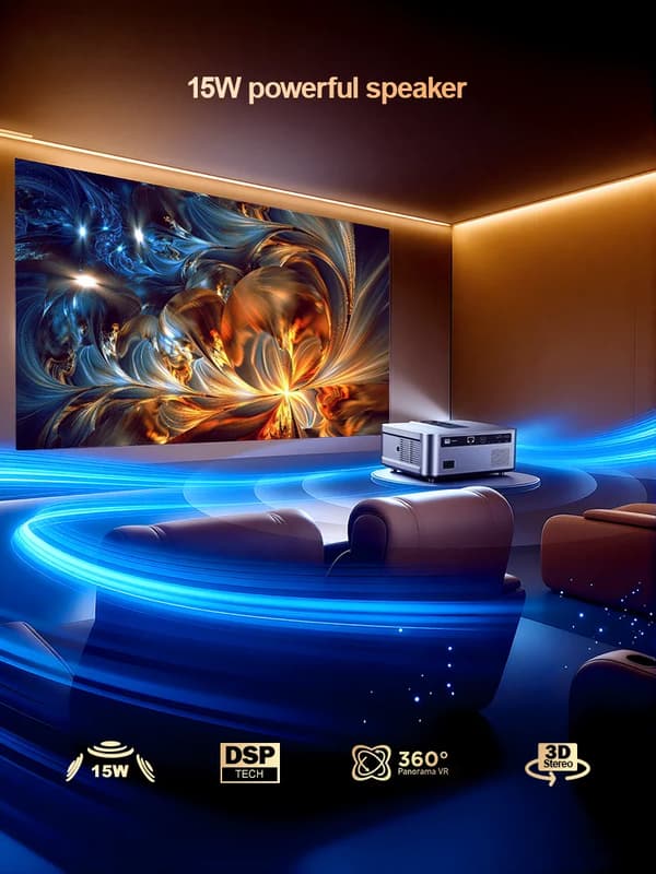 Projektor, Full HD, Trådløs forbindelse,Android-version