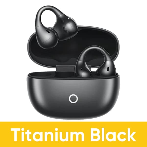 Øretelefoner, Bluetooth 5.4, Aktiv støjreduktion,Sort titanium