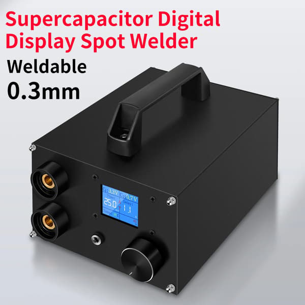 Punktsvejser, 2100A Spidse Strøm, Power Bank Kompatibel,Sort