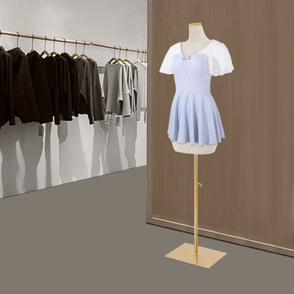 Mannequin, Höjdjusterbar, Hållbar Konstruktion,Vit