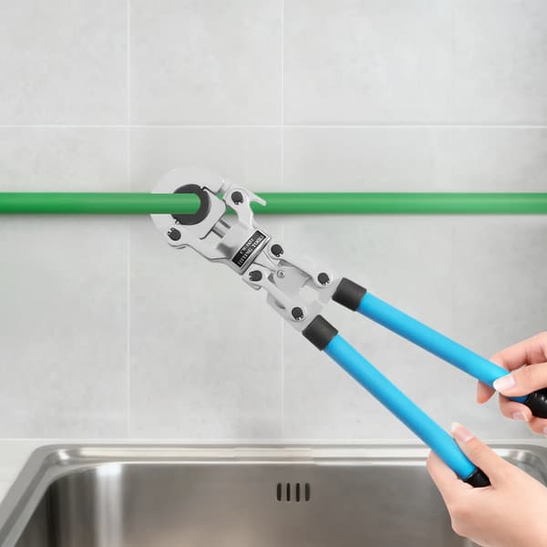 PEX Crimpverktyg, Ergonomiskt Grepp, Rotbart Design,mörkblå