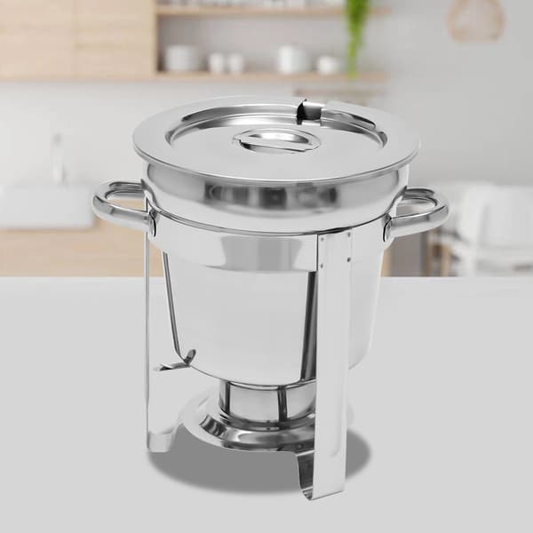 Suppevarmer, 7L kapacitet, rustfrit stål konstruktion,5L, Sølv