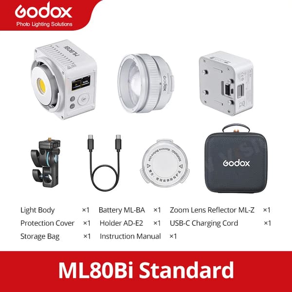LED Videoljus, Bi-färgsområde, Lättviktsdesign, ML80Bi