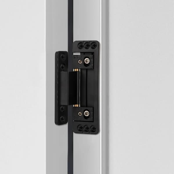 Pivot hængsel, zinklegering konstruktion, 110° justerbart design,sort