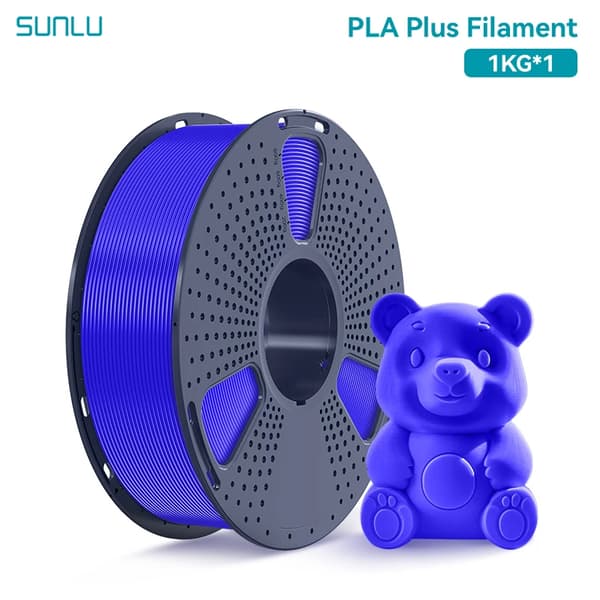 3D-printer filament, PLA-material, pæn spoledesign,Blå