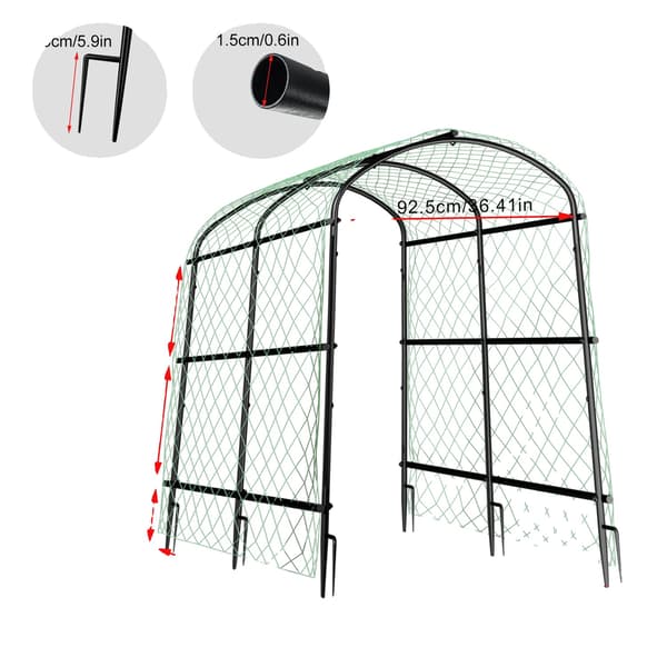 Spaljé, Metallkonstruktion, Miljövänlig Design,160cm Lång