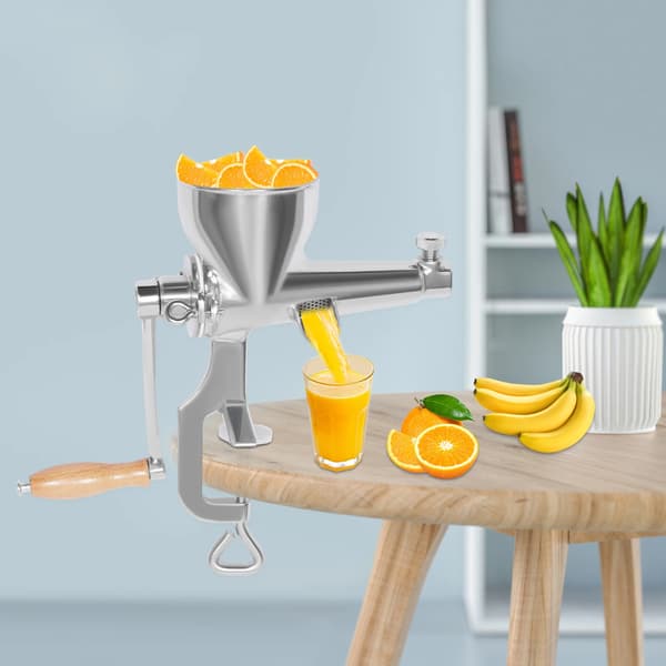 Juice Squeezer, Manuel Betjening, Holdbart Rustfrit Stål,Sølv