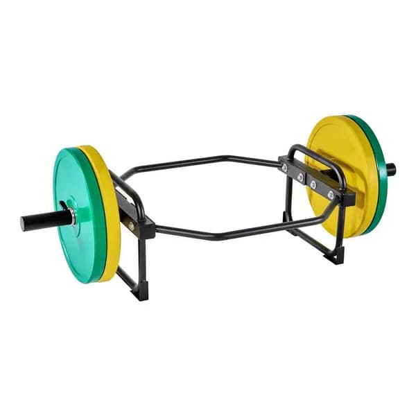Hex Bar, 240 kg lastkapacitet, kompatibel med 5 cm viktskivor, armégrön