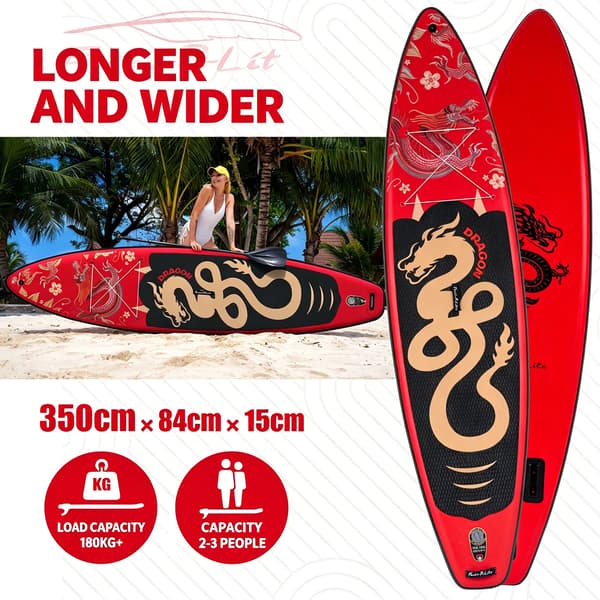 Stand Up Paddle Board, Letvægts, Inkluderer Tilbehør,Rød