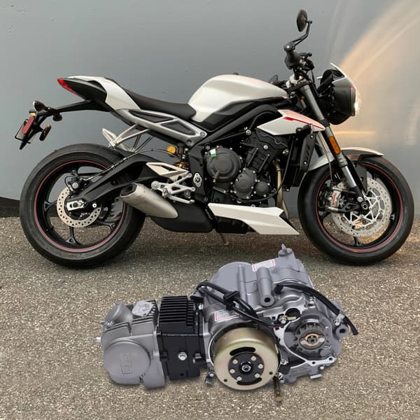 Motor, 125CC, 4-takt,Silver