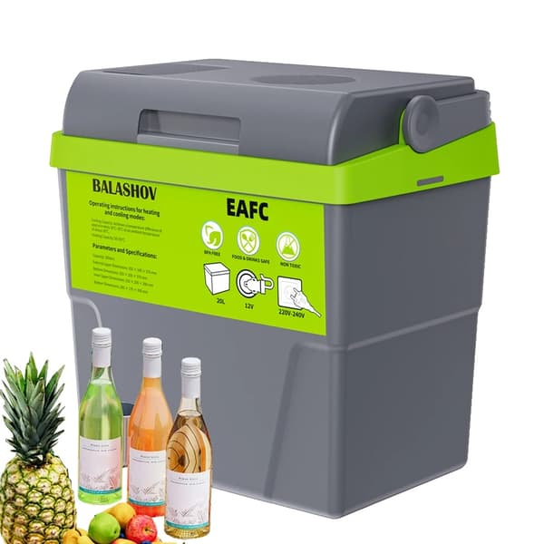 Mini Køleskab, Bærbart Design, Alsidige Strømmuligheder,20L, EU