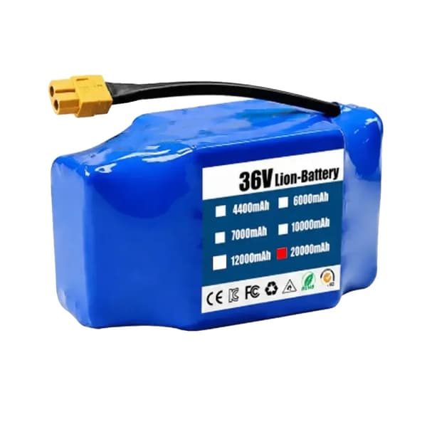 Litiumjonbatteri, 20000mAh kapacitet, 36V spänning,36v 20000mAH-1PCS