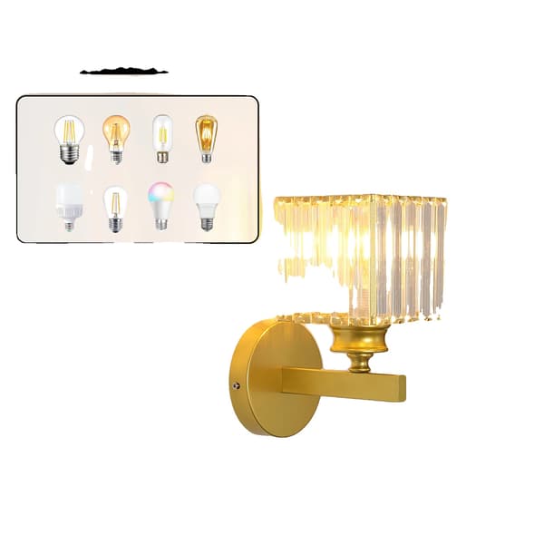 Væglampe, Elegant Design, Alsidige Anvendelser,Guld