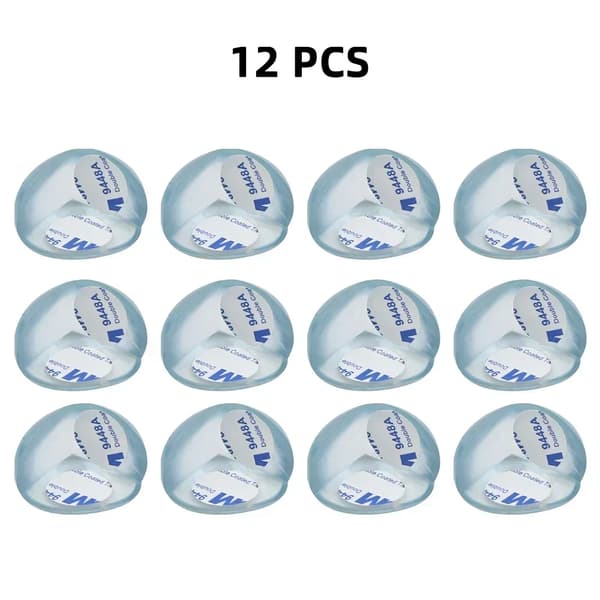 Bordshörnskydd, Klar Design, Säkerhetsdämpning,12PCS Rund Formad