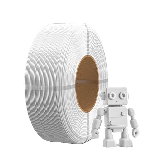 3D-printer filament, ingen sammenfiltring, boblefri,PETG Hvid