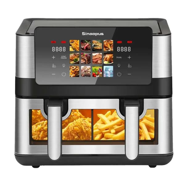 Luftfritös, 2000W Effekt, 12 Matlagningsprogram,EU, svart