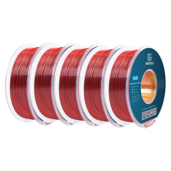 3D Filament, PLA Material, Høj Styrke,Rød Guld Sort