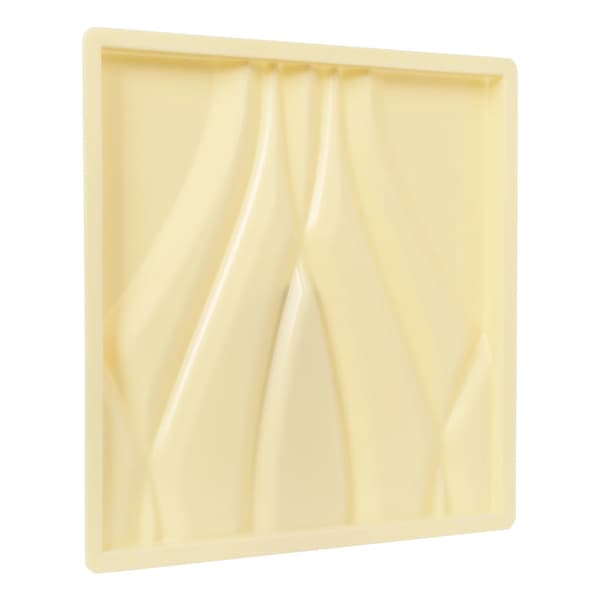 3D Väggpanelform, Dekorativ Design, Enkel Installation,Beige