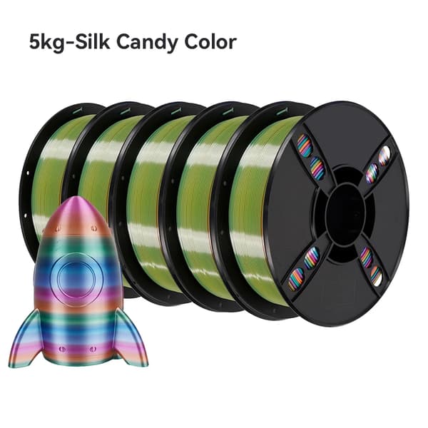 3D-printer filament, 1,75 mm diameter, blank finish,5kg Silke Slik