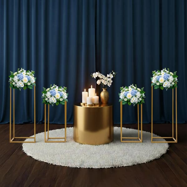 Blomsterställningar, Elegant Modern Design, Mångsidig för Evenemang,Guld