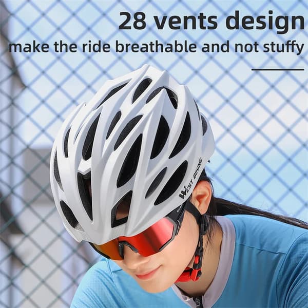 Cykelhjelm, Ultralight Design, Certificeret Sikkerhed,Sort, 54-62cm