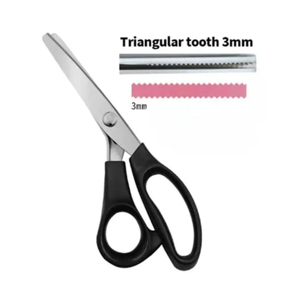Syrscissors, Tandad kant, Ergonomisk design,Triangulär Tand 3MM