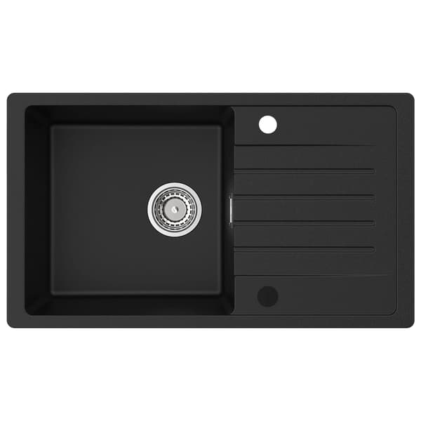 Köksblandare, Rektangulär Form, Självständig Installation,svart