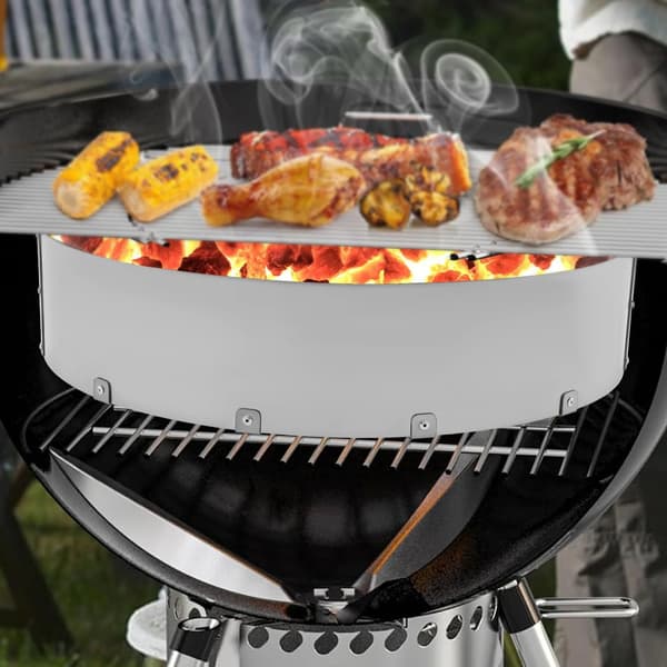 Grillkurv, Stor Kapacitet, Rustfrit Stål Konstruktion,Sølv