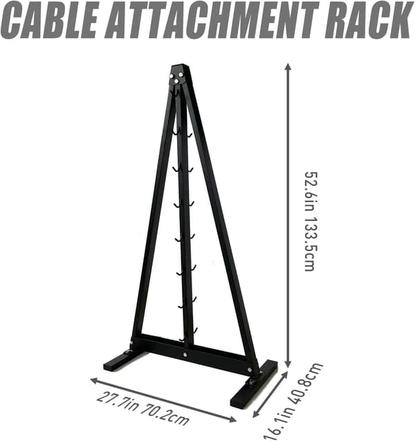 Lat Pulldown Bar Organizer, Vægmonteret, Holdbar Opbevaringsløsning,STOR-S