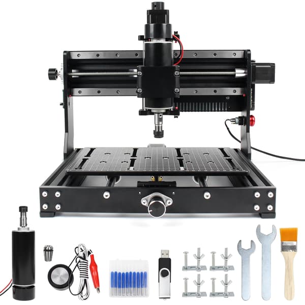 CNC Gravemaskine, 500W Spindle, Offline Controller,Ingen laser, 3020 Plus
