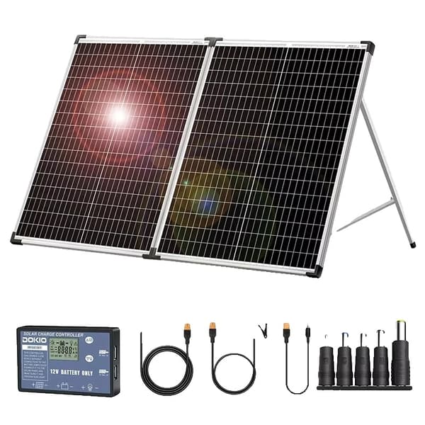 Solpanel, 12V Kompatibilitet, Fällbar Design,100W
